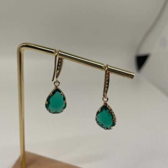 ⭐️💍FREE Baguette Tear Drop Rain Hipster Chic Glam Elegant Party Classy Earrings - Picture 4 of 9